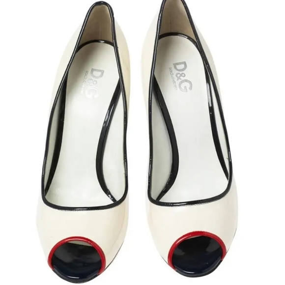 Dolce and Gabbana Peep Toe Heels - Picture 2 of 7